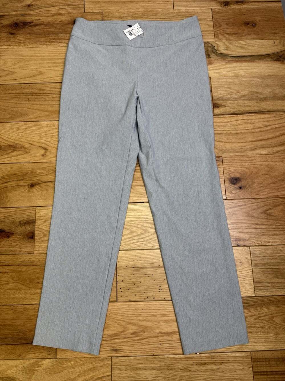 PURE AMICI Gray Ankle Pants Women's Size Medium Rayon Nylon Blend USA